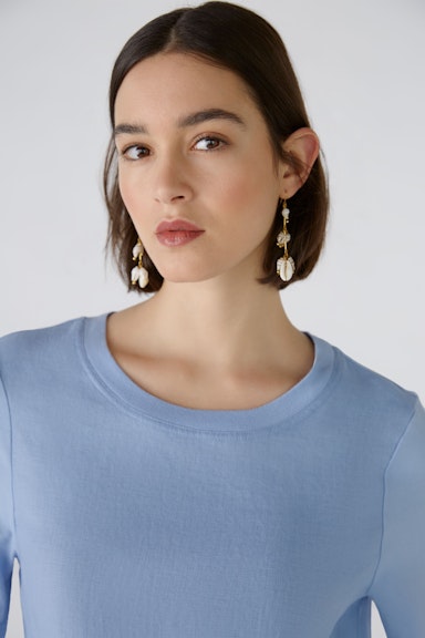 Bild 4 von Dress linen-cotton patch in light blue | Oui