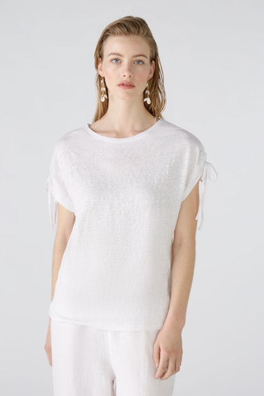 Bild 2 von T-shirt linen jersey in optic white | Oui
