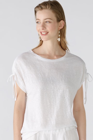 Bild 4 von T-shirt linen jersey in optic white | Oui