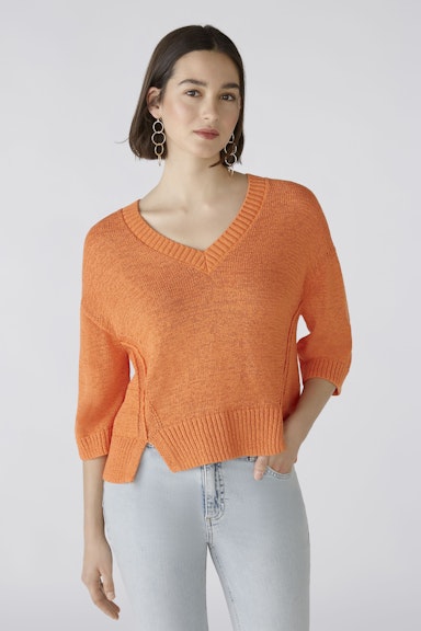 Bild 1 von Pullover cotton blend in vermillion orange | Oui