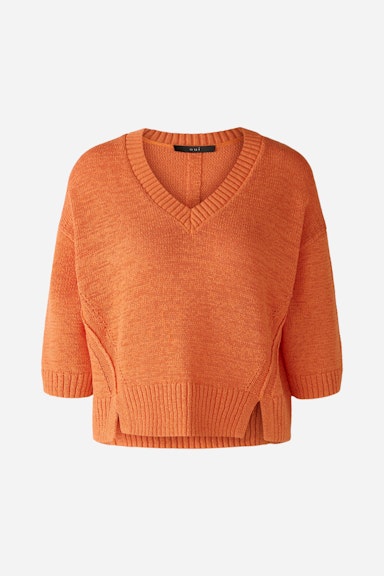 Bild 6 von Pullover cotton blend in vermillion orange | Oui