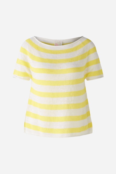 Bild 7 von Raglan pullover 100% linen in white yellow | Oui