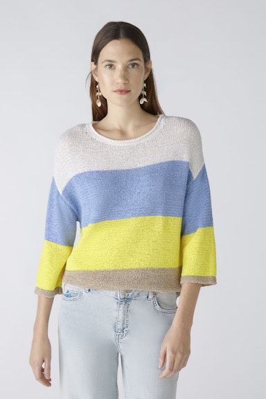 Bild 2 von Pullover cotton blend in light blue yellow | Oui
