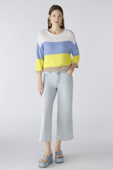 Bild 1 von Pullover cotton blend in light blue yellow | Oui