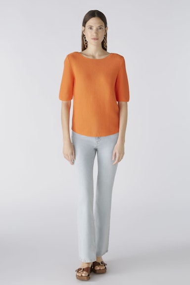 Bild 2 von Pullover pure cotton in vermillion orange | Oui