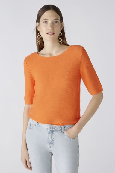 Bild 1 von Pullover pure cotton in vermillion orange | Oui