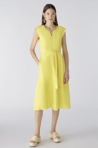 Bild 2 von Midi dress linen-cotton patch in yellow | Oui