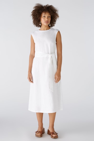 Bild 2 von Midi dress linen-cotton patch in optic white | Oui