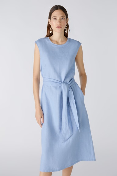 Bild 2 von Midi dress linen-cotton patch in light blue | Oui