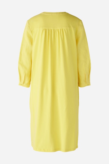 Bild 6 von A-line dress linen and cotton patch in yellow | Oui