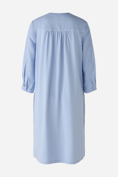 Bild 6 von A-line dress linen and cotton patch in light blue | Oui