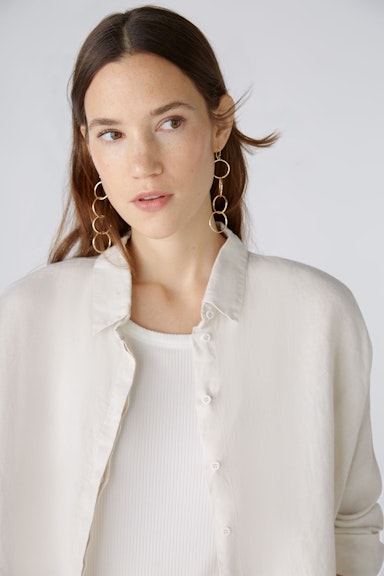 Bild 5 von Shirt blouse 100% linen in light stone | Oui