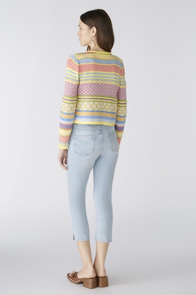 Bild 3 von Cardigan 100% cotton in lt blue yellow | Oui