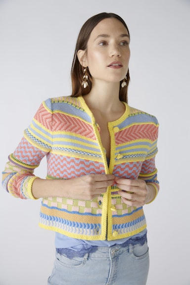 Bild 6 von Cardigan 100% cotton in lt blue yellow | Oui