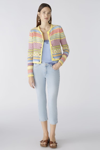 Bild 1 von Cardigan 100% cotton in lt blue yellow | Oui