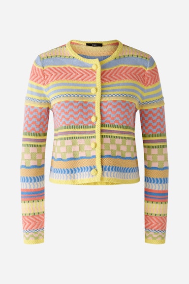 Bild 8 von Cardigan 100% cotton in lt blue yellow | Oui