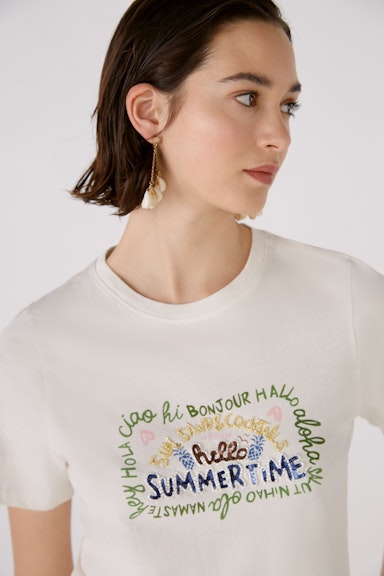 Bild 4 von T-shirt pure organic cotton in gardenia | Oui