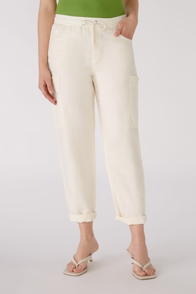 Bild 2 von Cargo trousers linen-cotton blend in eggnog | Oui
