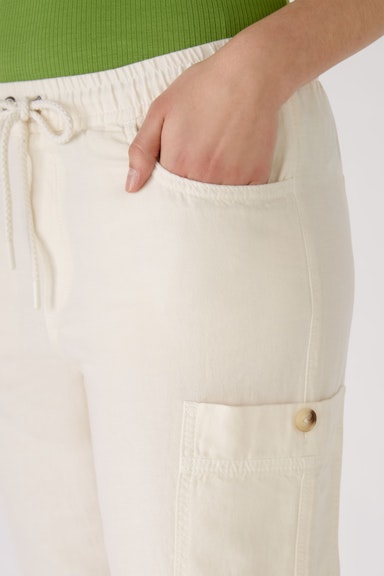Bild 4 von Cargo trousers linen-cotton blend in eggnog | Oui