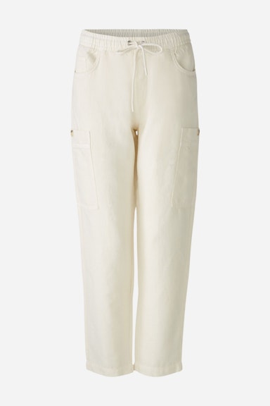 Bild 6 von Cargo trousers linen-cotton blend in eggnog | Oui