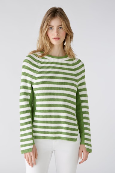 Bild 2 von RUBI  Pullover reine Baumwolle in green white | Oui