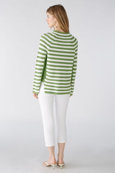 Bild 3 von RUBI  Pullover pure cotton in green white | Oui