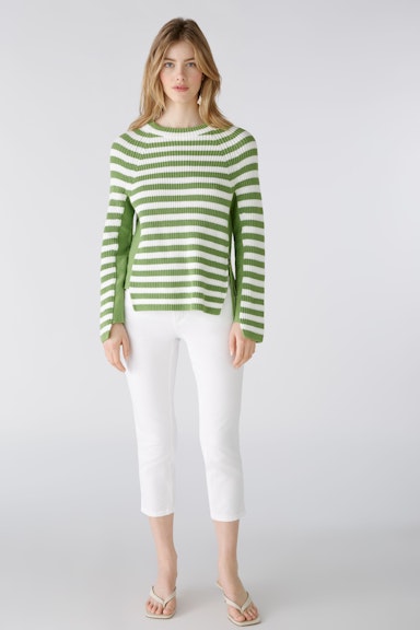 Bild 1 von RUBI  Pullover pure cotton in green white | Oui