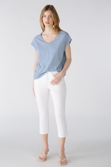 Bild 2 von T-Shirt aus 100% Bio-Baumwolle in blue white | Oui