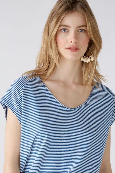 Bild 4 von T-Shirt aus 100% Bio-Baumwolle in blue white | Oui