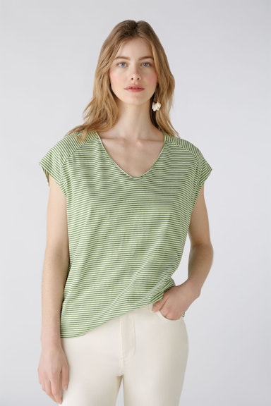 Bild 2 von T-Shirt aus 100% Bio-Baumwolle in green white | Oui