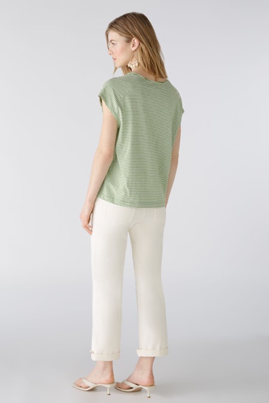 Bild 3 von T-Shirt aus 100% Bio-Baumwolle in green white | Oui