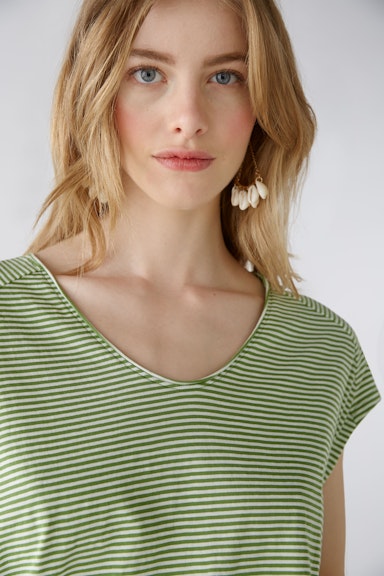 Bild 4 von T-Shirt aus 100% Bio-Baumwolle in green white | Oui