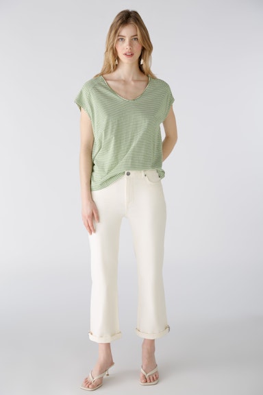 Bild 1 von T-Shirt aus 100% Bio-Baumwolle in green white | Oui