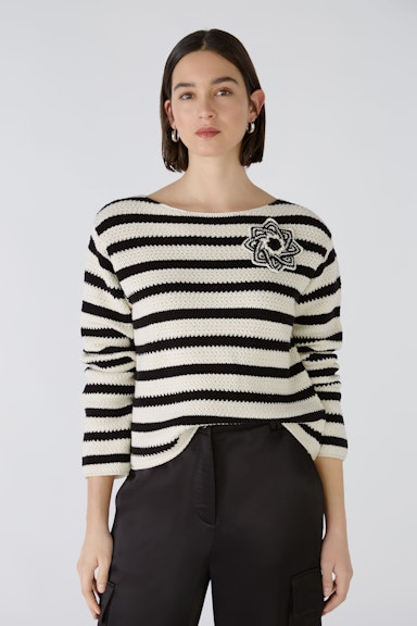 Bild 3 von Pullover reine Baumwolle in offwhite black | Oui