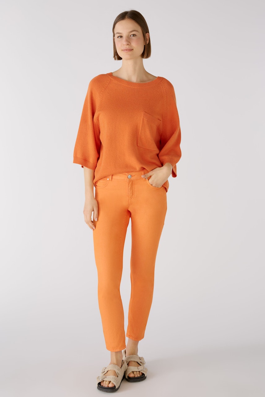 Bild 1 von BAXTOR cropped Jeggings  slim-fit in flame orange | Oui