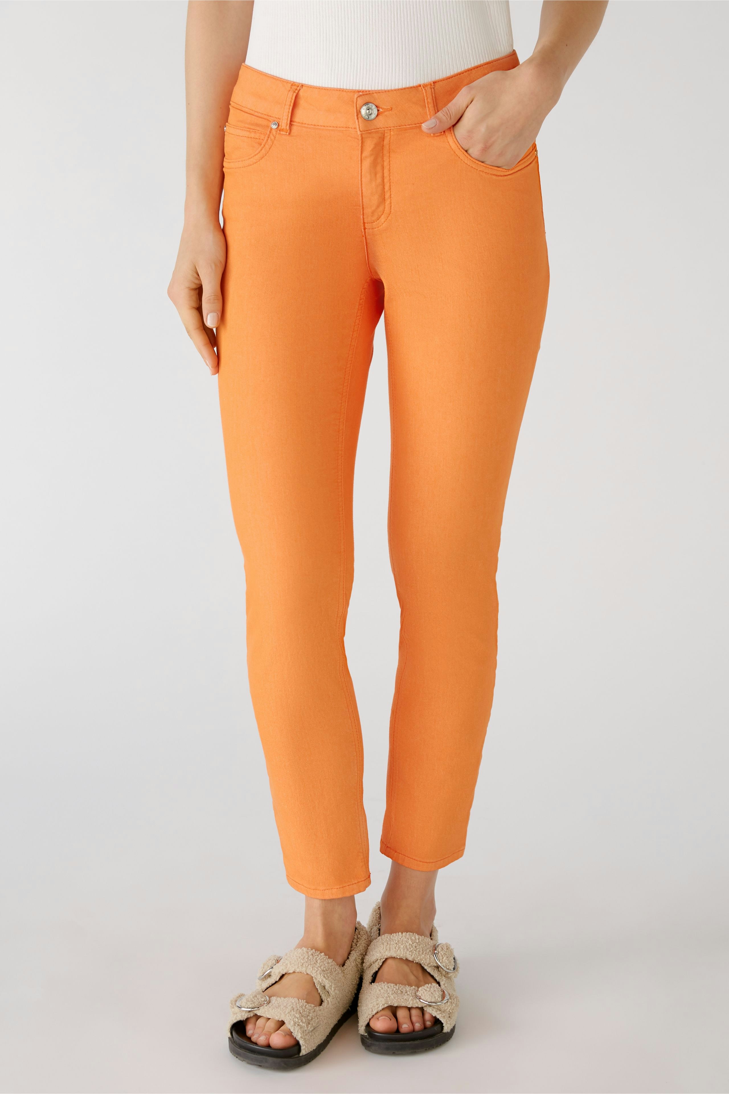 Bild 2 von BAXTOR cropped Jeggings  slim-fit in flame orange | Oui