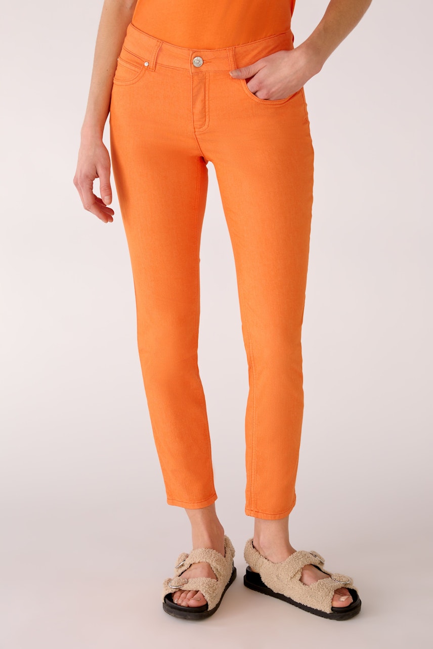 Bild 2 von BAXTOR cropped Jeggings slim-fit in vermillion orange | Oui