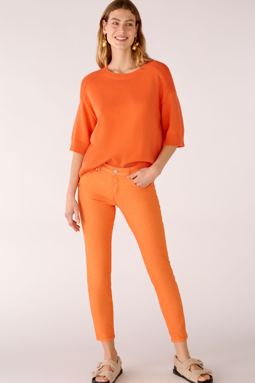 Bild 5 von BAXTOR cropped Jeggings slim-fit in vermillion orange | Oui