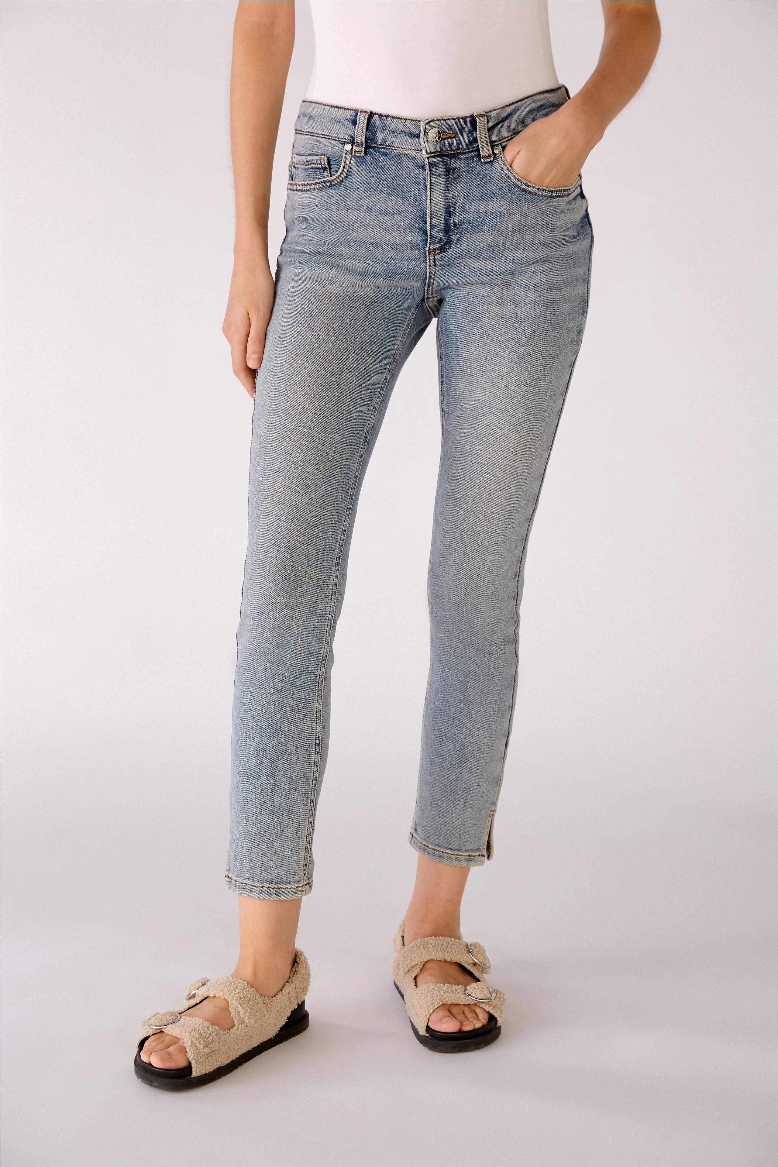 Bild 2 von Jeans THE CROPPED Skinny fit, cropped in blue | Oui
