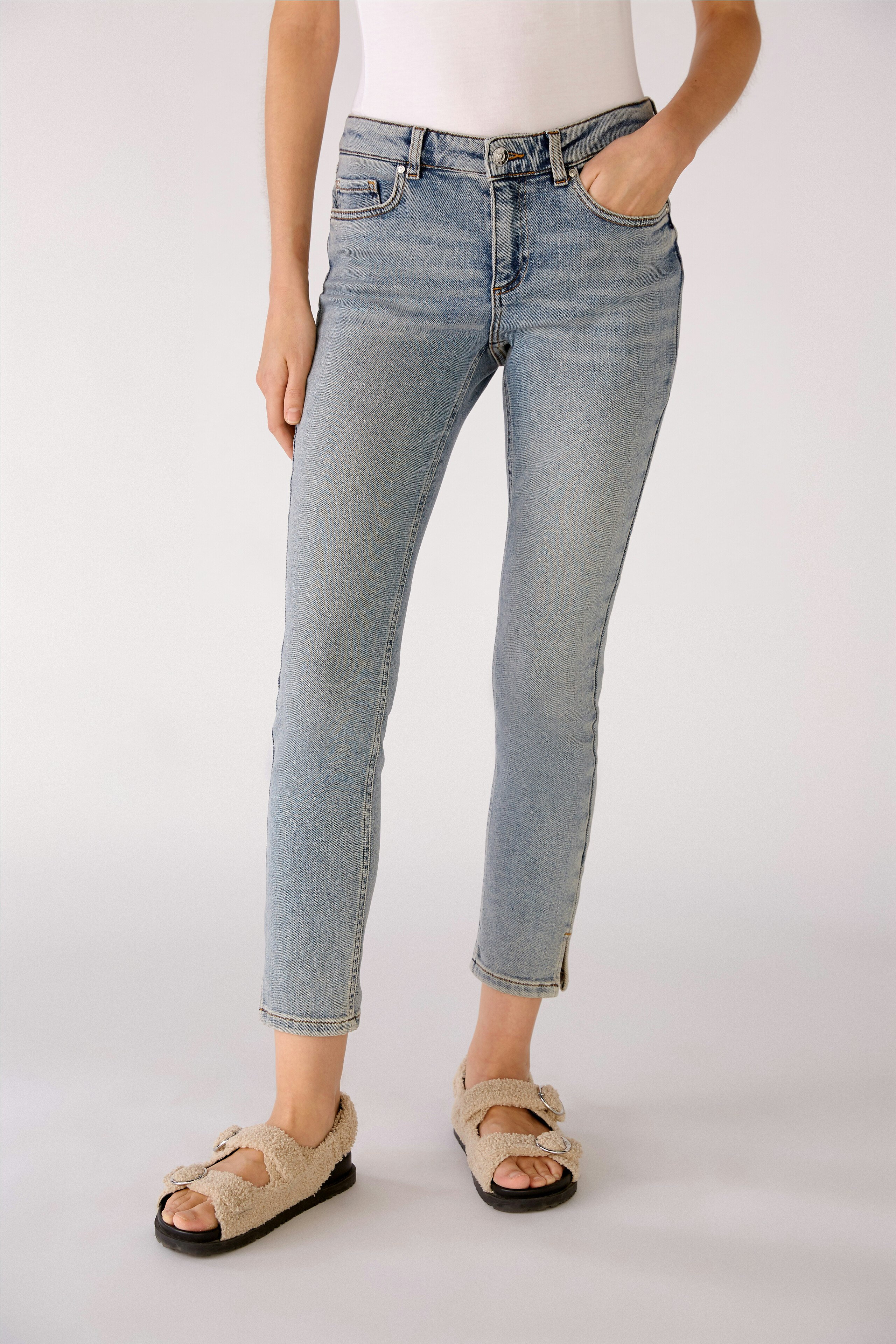 Bild 2 von Shortened length denim skinny Fit in blue | Oui