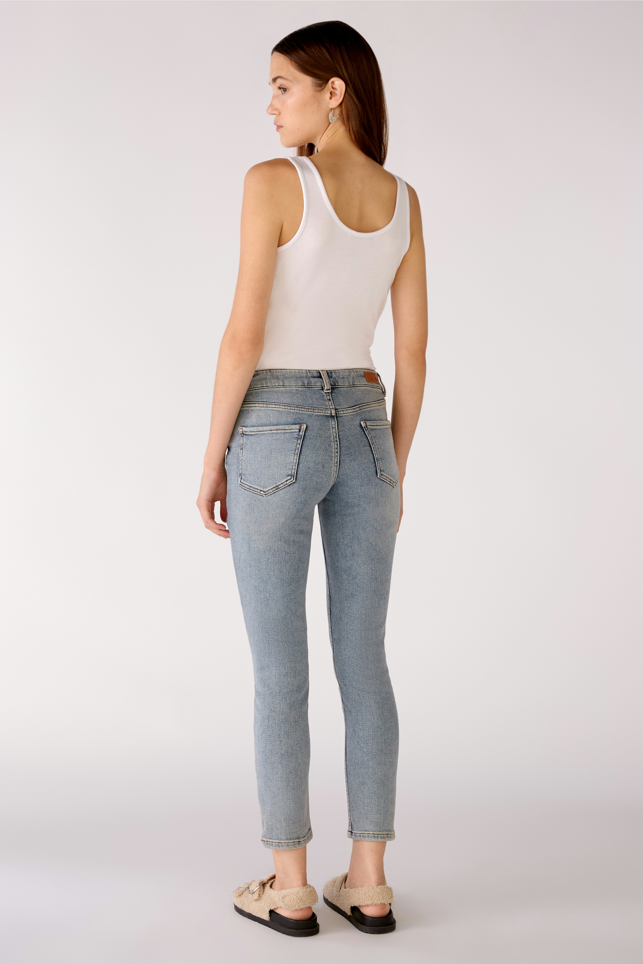 Bild 3 von Shortened length denim skinny Fit in blue | Oui