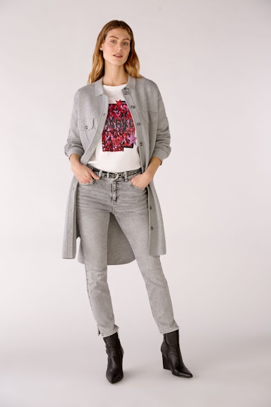 Bild 1 von Jeans THE CROPPED Skinny fit, cropped in grey denim | Oui