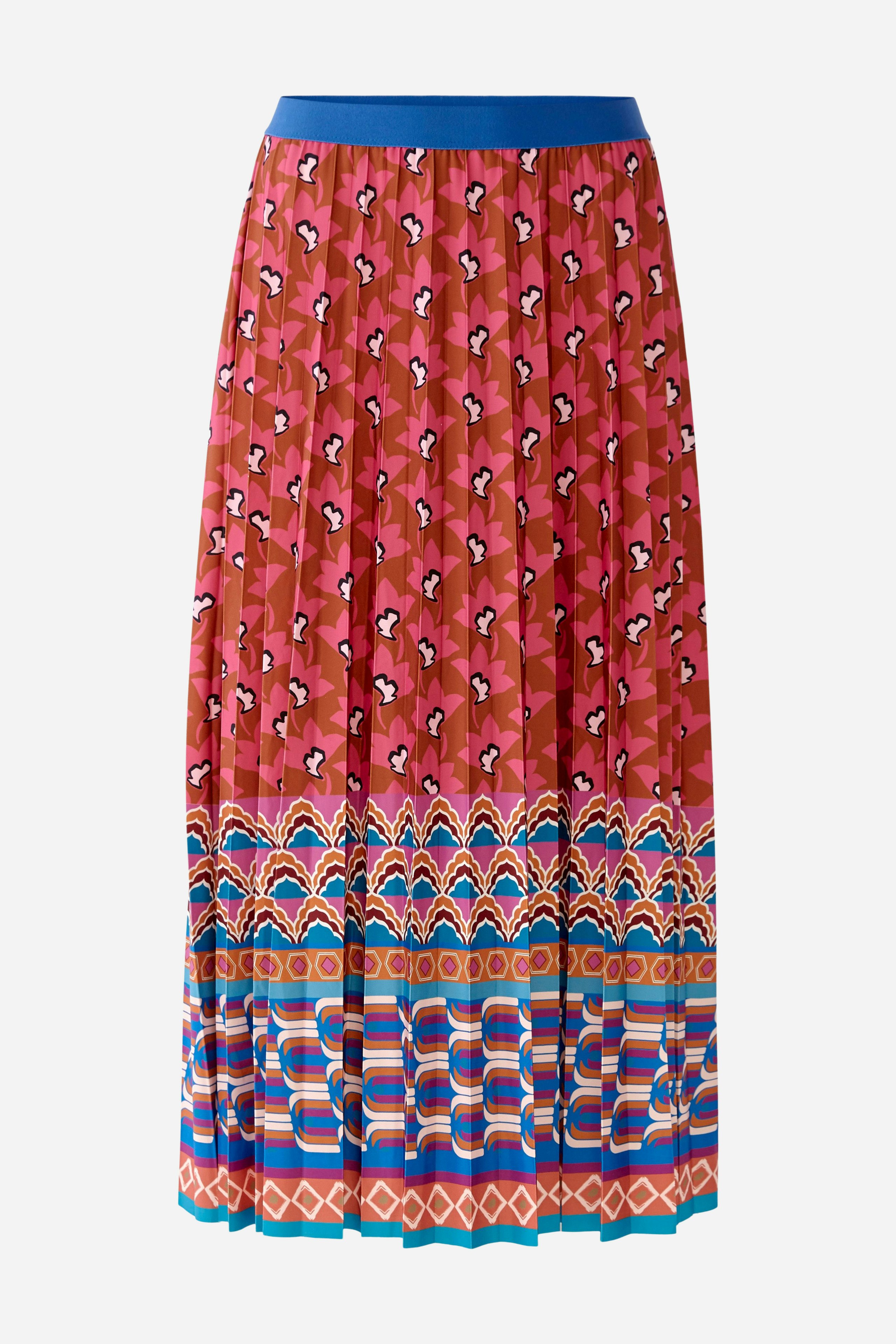 Bild 5 von Pleated skirt silky Touch quality in pink blue | Oui