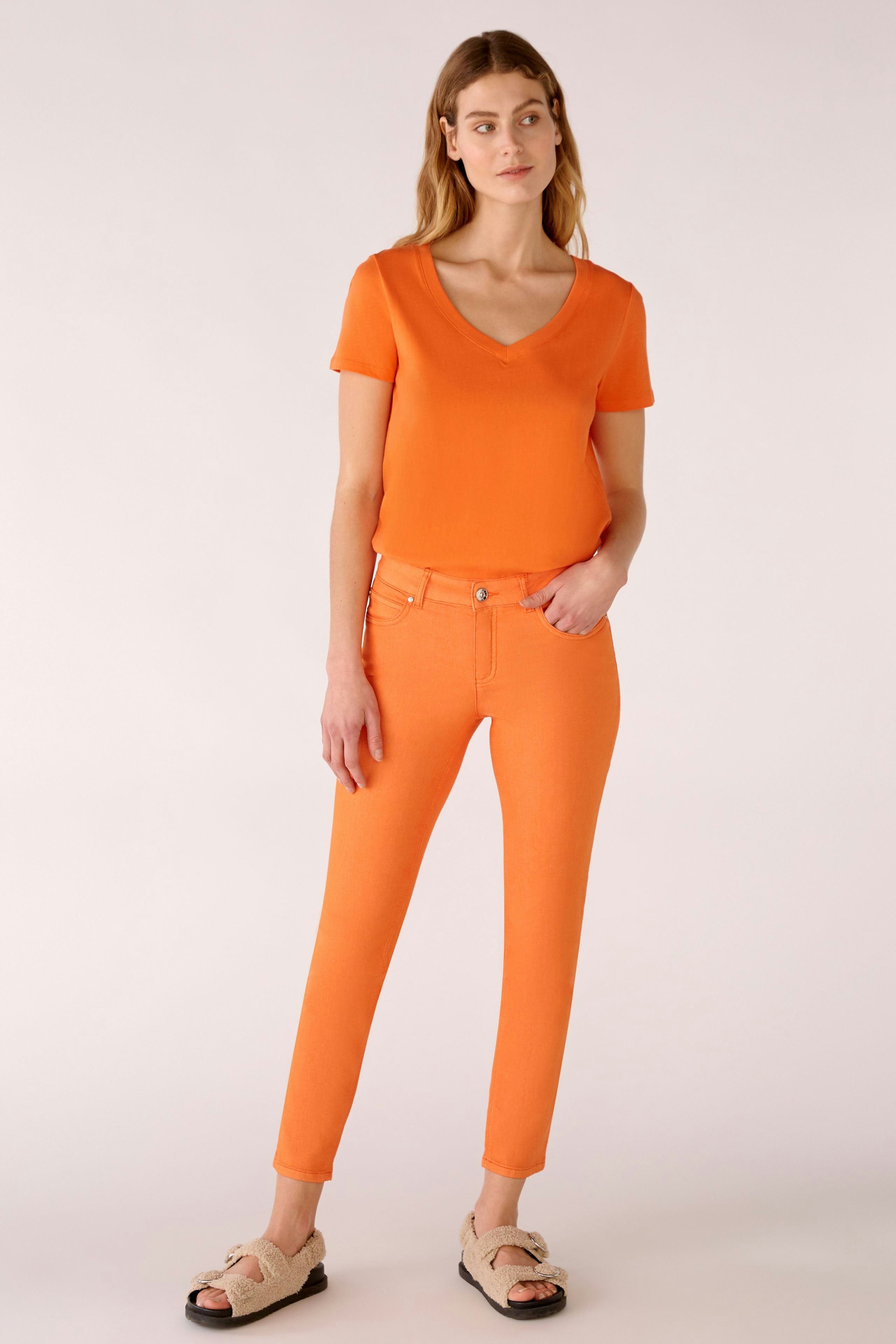 Bild 2 von CARLI T-Shirt 100% Bio-Baumwolle in vermillion orange | Oui