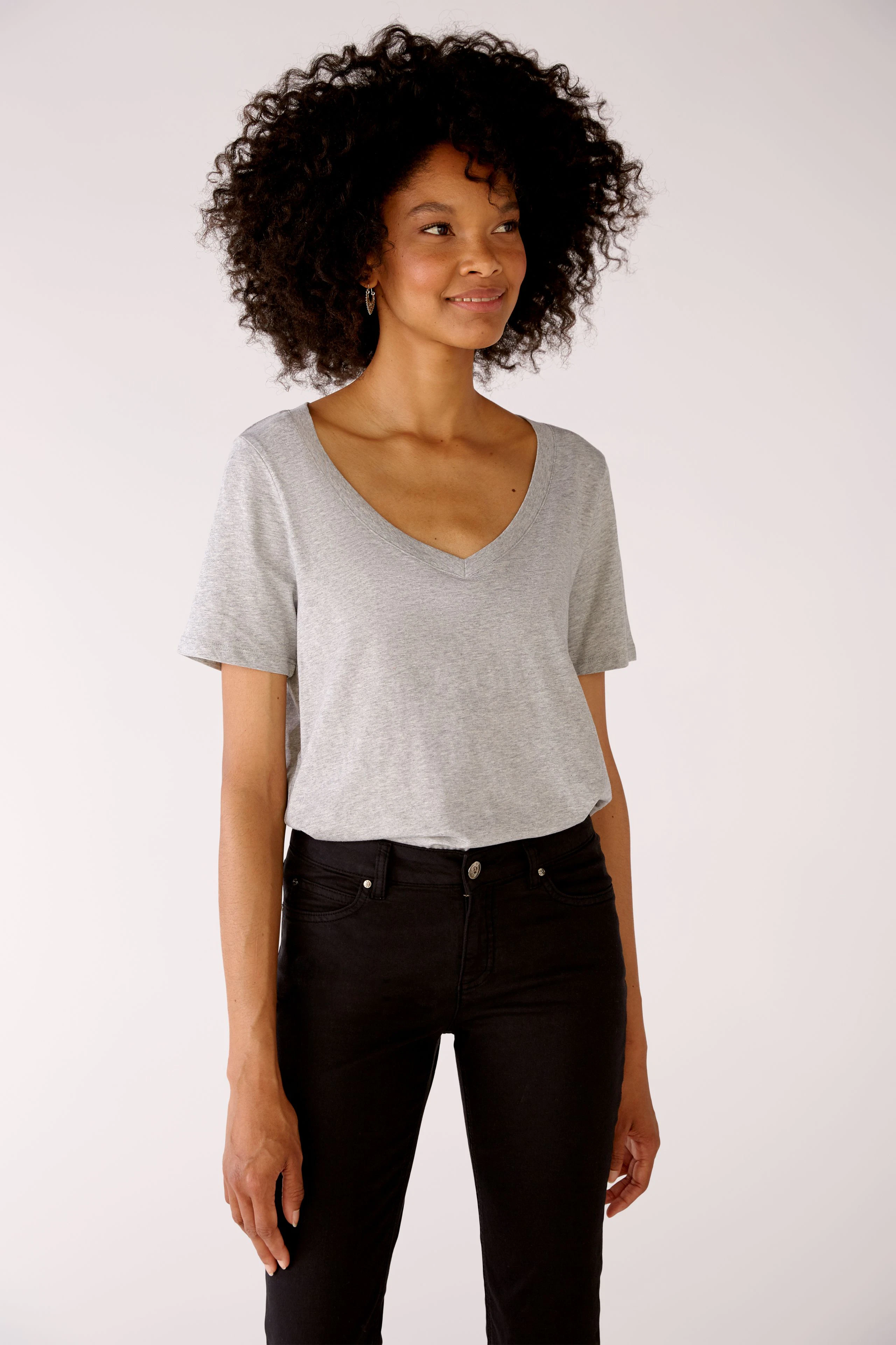 Image 3 of CARLI T-shirt 100% organic cotton in light grey | Oui