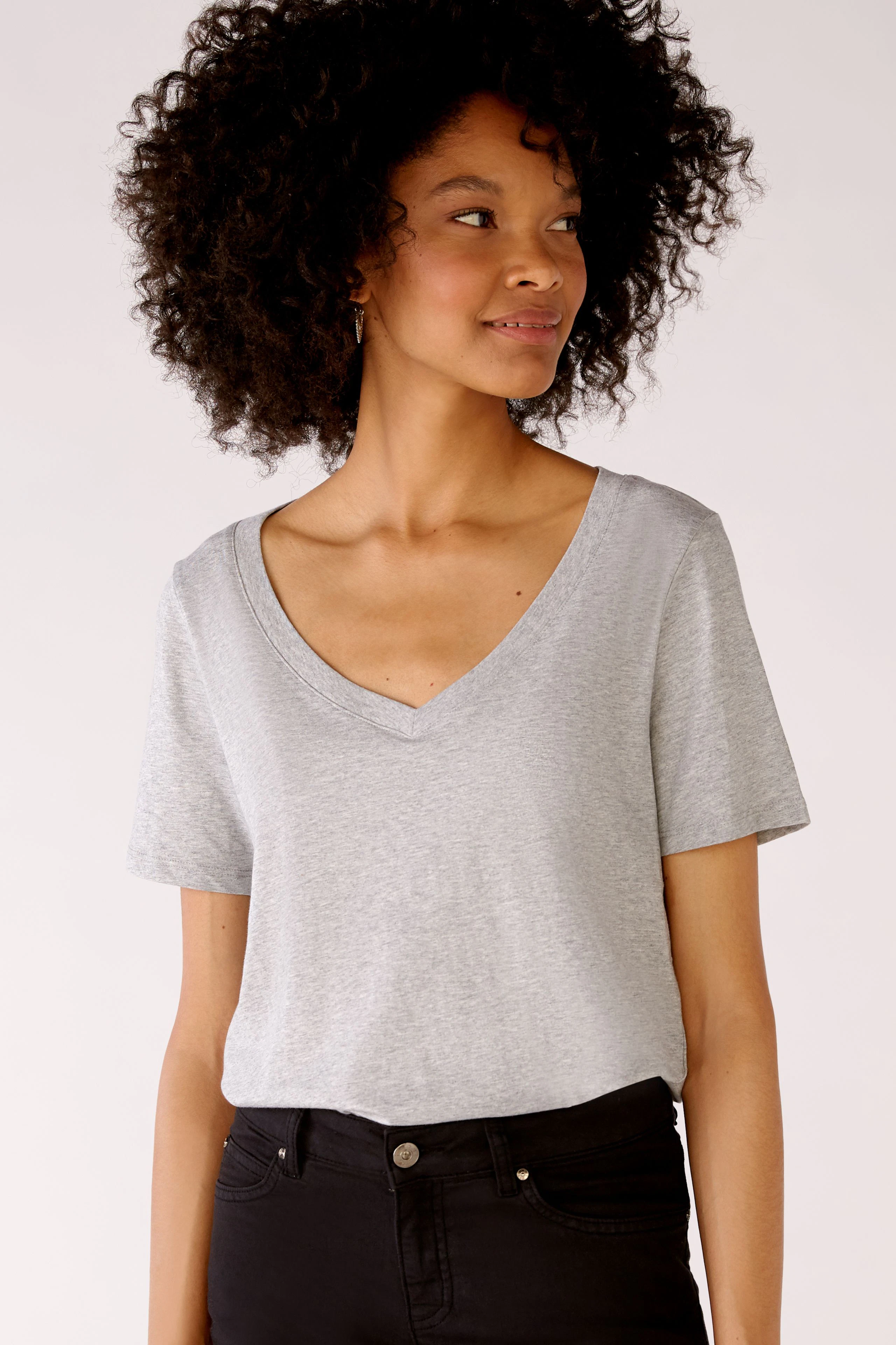 Image 5 of CARLI T-shirt 100% organic cotton in light grey | Oui