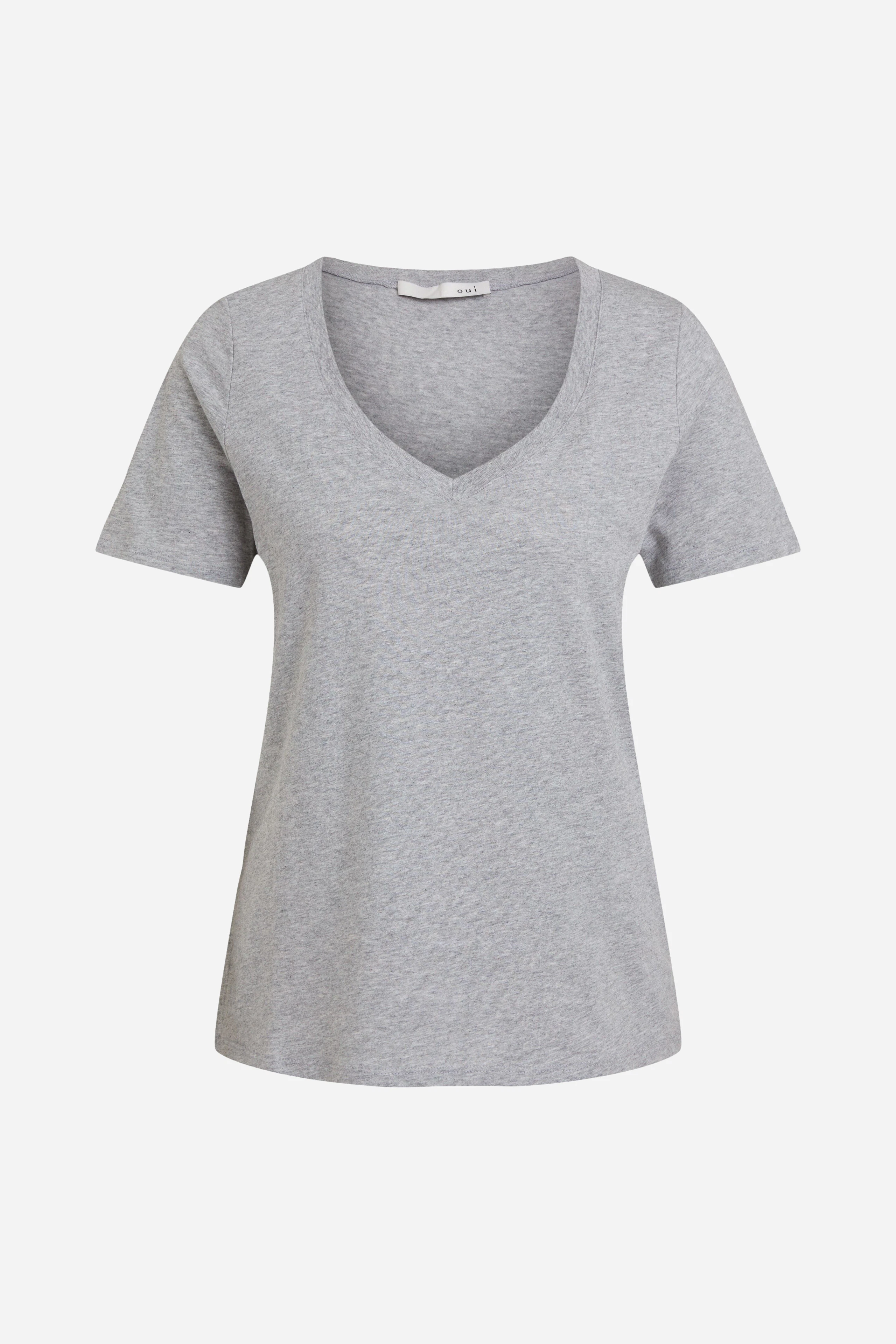 Image 9 of CARLI T-shirt 100% organic cotton in light grey | Oui
