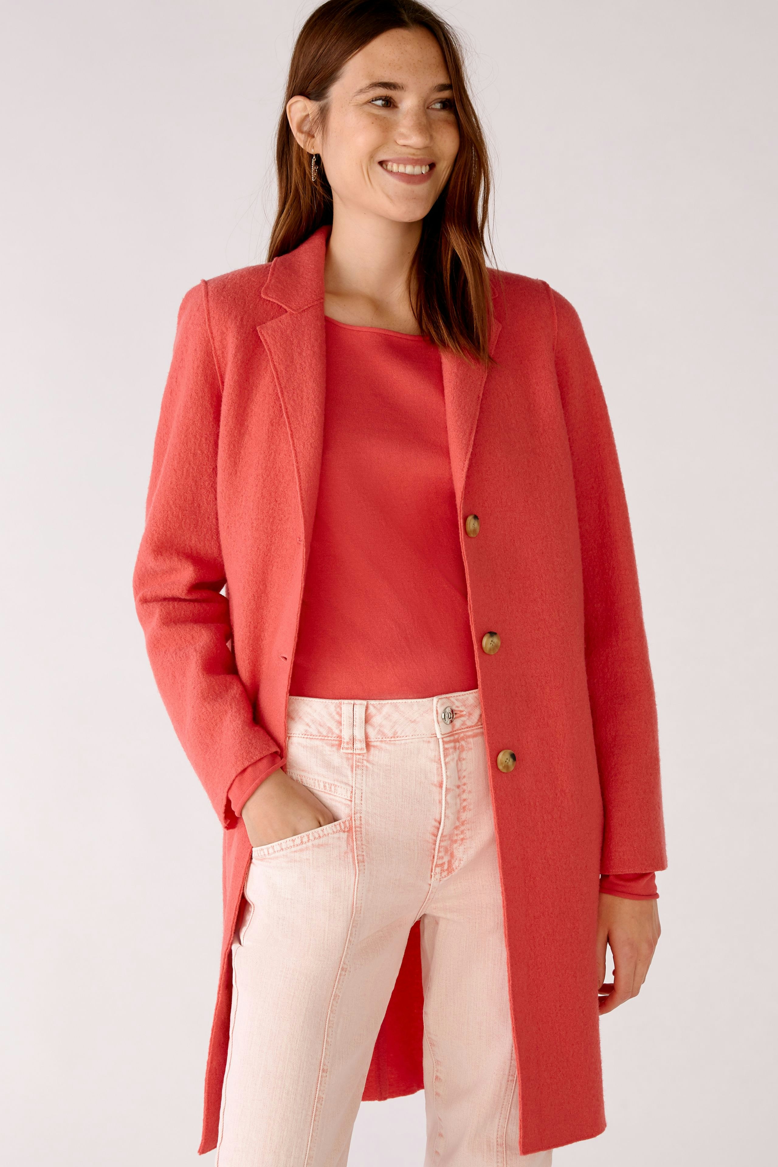 Bild 4 von MAYSON Coat boiled Wool - pure new wool in red | Oui