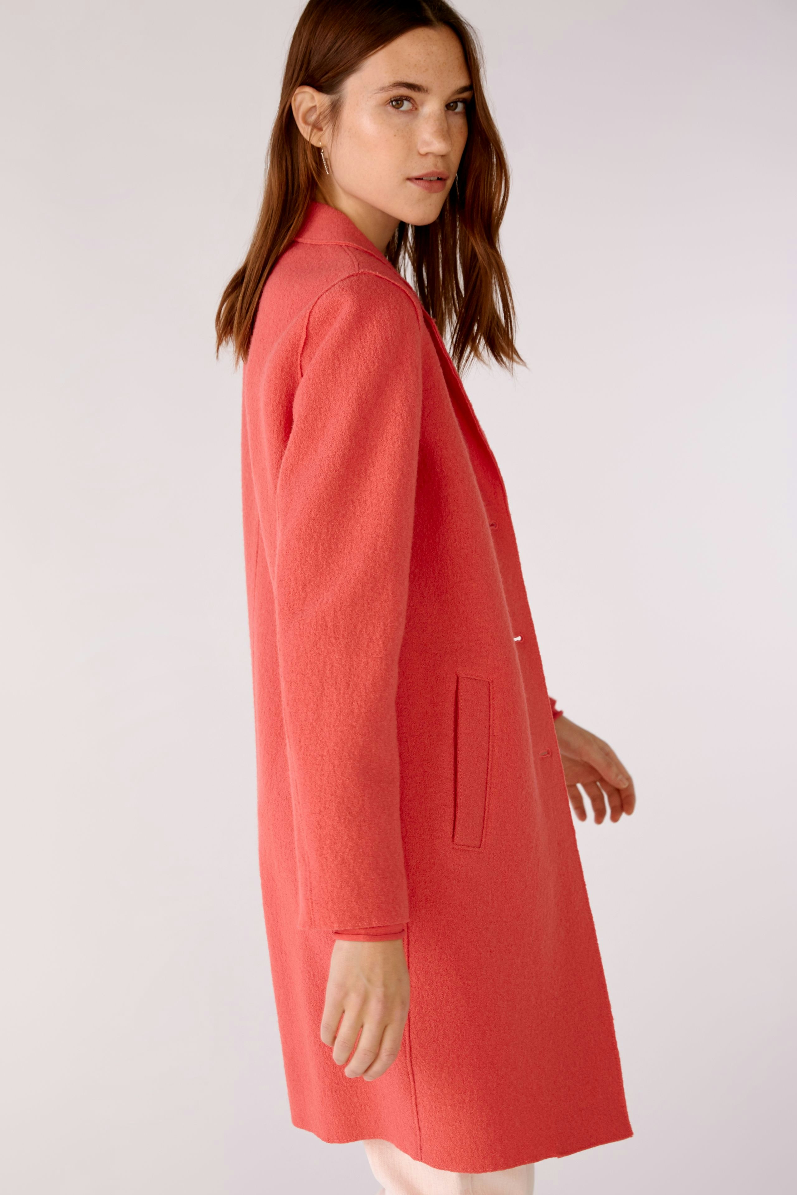 Bild 5 von MAYSON Coat boiled Wool - pure new wool in red | Oui
