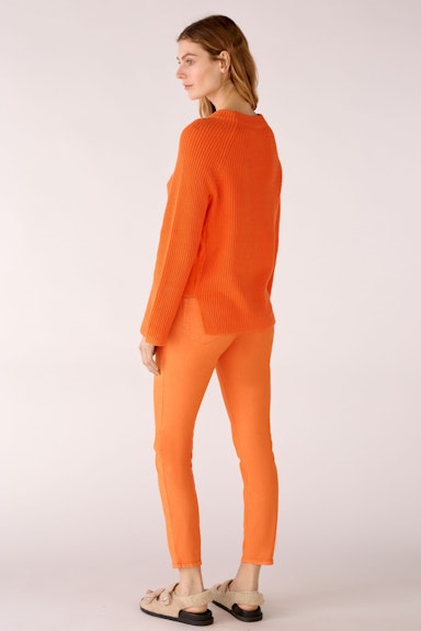 Bild 3 von RUBI Pullover with zip in vermillion orange | Oui